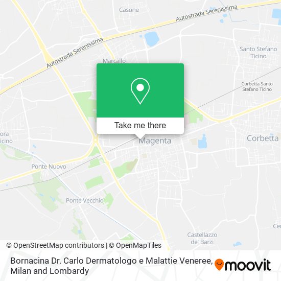 Bornacina Dr. Carlo Dermatologo e Malattie Veneree map