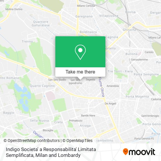 Indigo Societa' a Responsabilita' Limitata Semplificata map