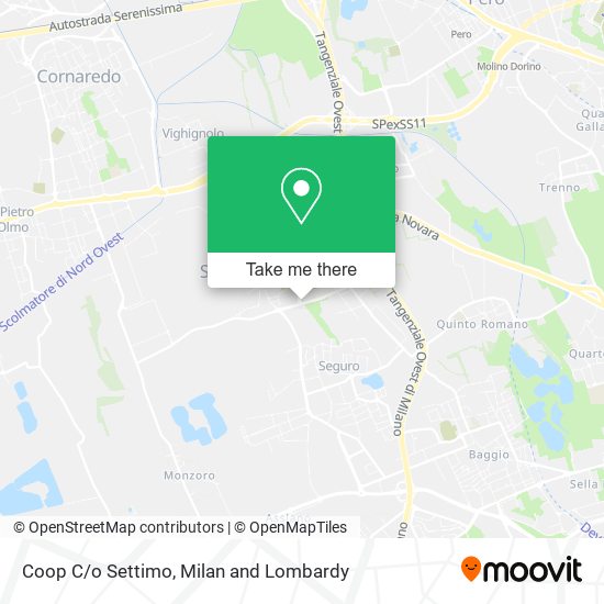 Coop C/o Settimo map