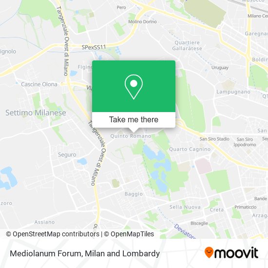 Mediolanum Forum map