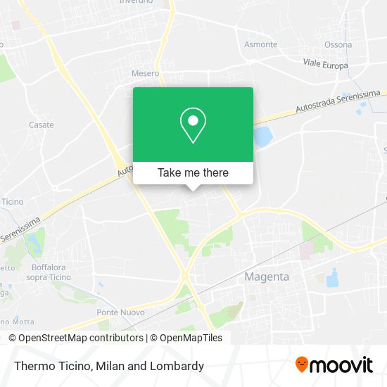Thermo Ticino map