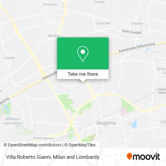 Villa Roberto Gianni map