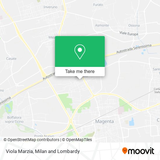Viola Marzia map