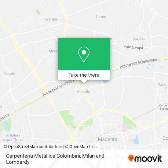 Carpenteria Metallica Colombini map