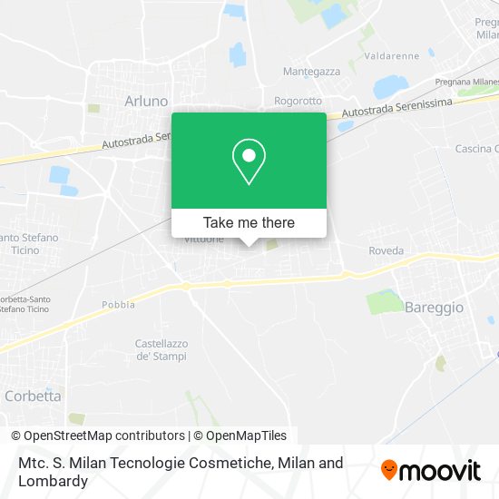 Mtc. S. Milan Tecnologie Cosmetiche map