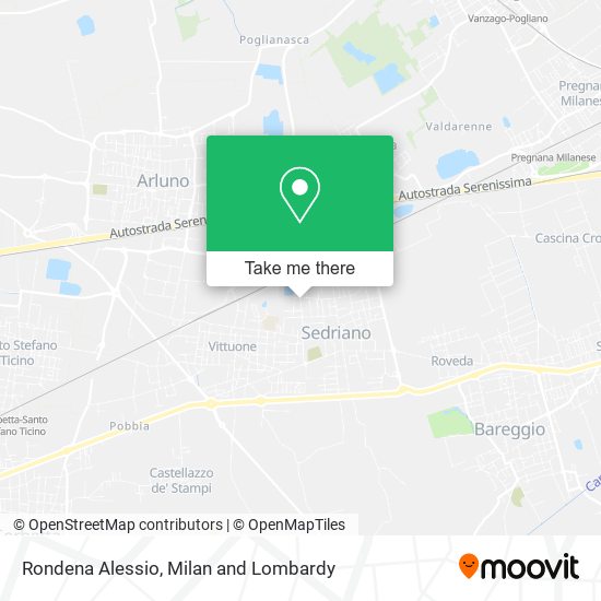 Rondena Alessio map