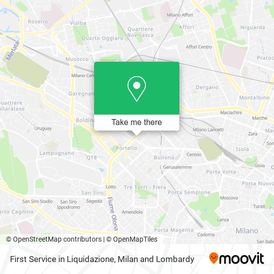 First Service in Liquidazione map