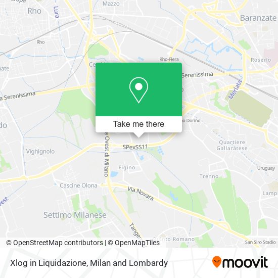 Xlog in Liquidazione map