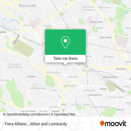 Fiera Milano . map