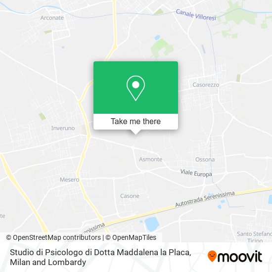 Studio di Psicologo di Dotta Maddalena la Placa map