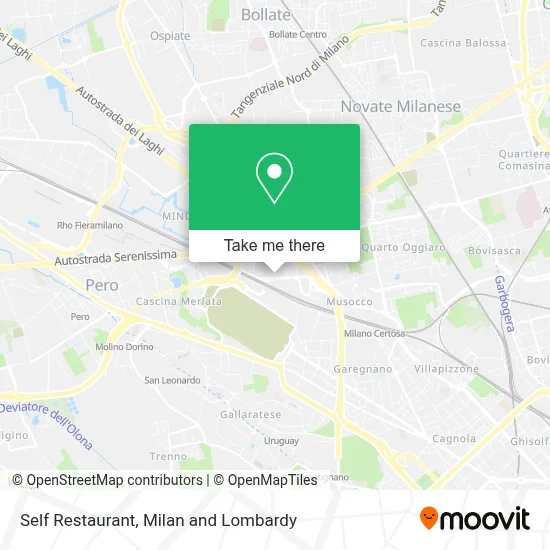 Self Restaurant map