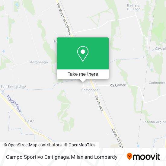 Campo Sportivo Caltignaga map