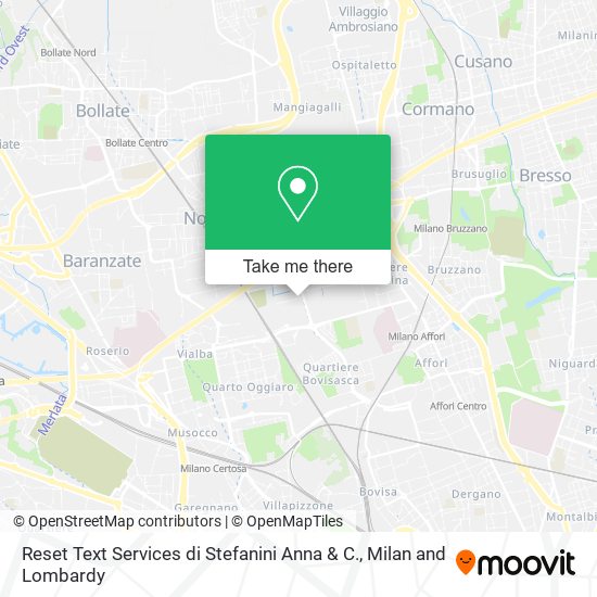 Reset Text Services di Stefanini Anna & C. map