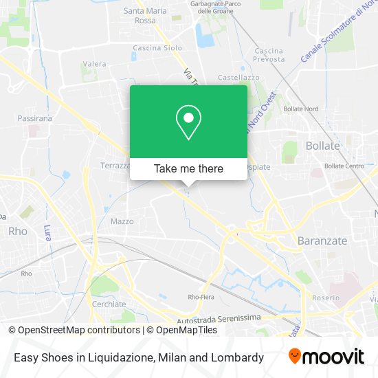 Easy Shoes in Liquidazione map