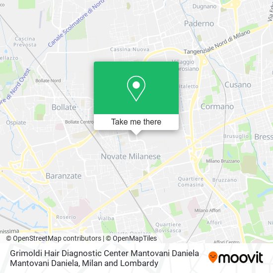 Grimoldi Hair Diagnostic Center Mantovani Daniela Mantovani Daniela map