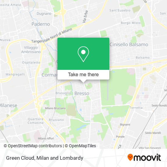 Green Cloud map
