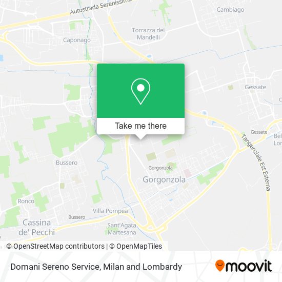 Domani Sereno Service map