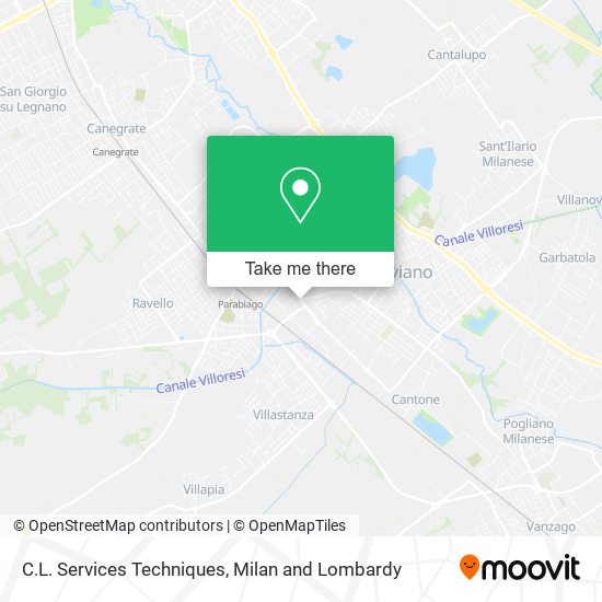 C.L. Services Techniques map