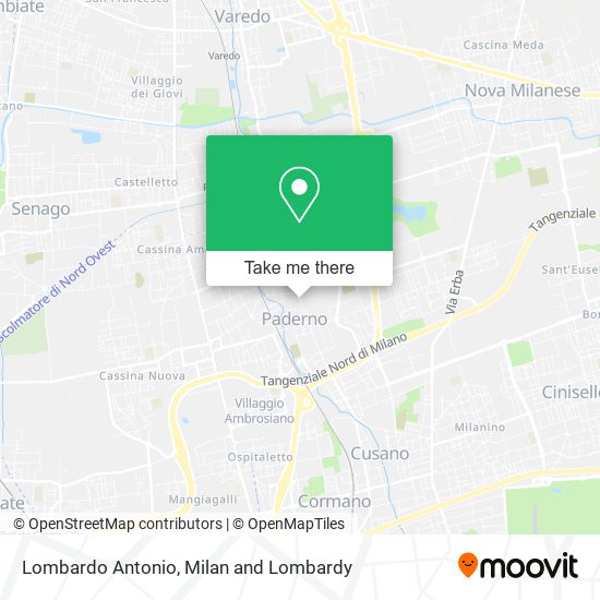 Lombardo Antonio map