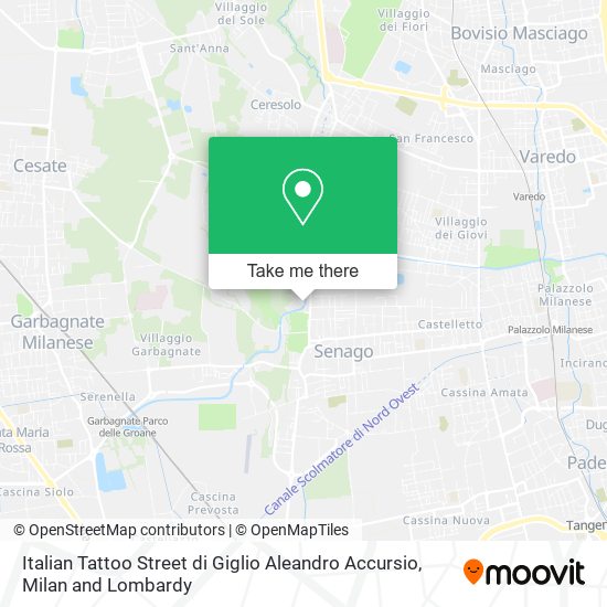 Italian Tattoo Street di Giglio Aleandro Accursio map