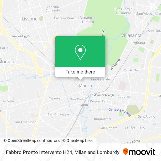 Fabbro Pronto Intervento H24 map