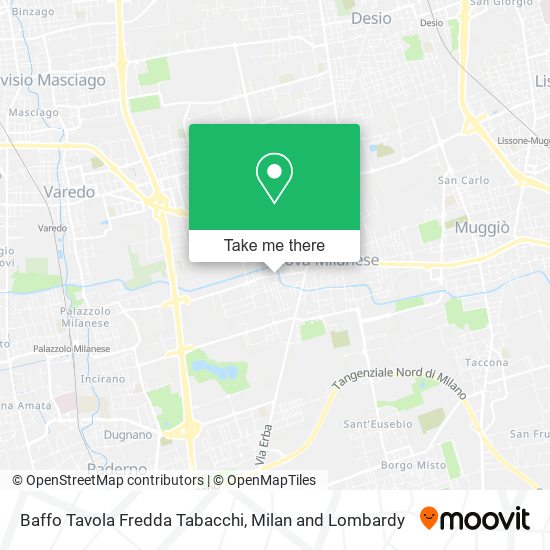 Baffo Tavola Fredda Tabacchi map