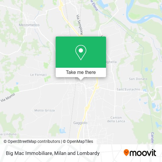 Big Mac Immobiliare map