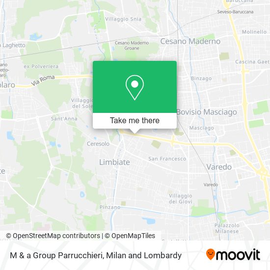 M & a Group Parrucchieri map