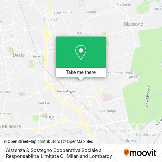 Aistenza & Sostegno Cooperativa Sociale a Responsabilita' Limitata O. map