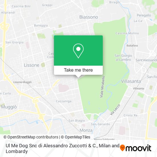 Ul Me Dog Snc di Alessandro Zuccotti & C. map
