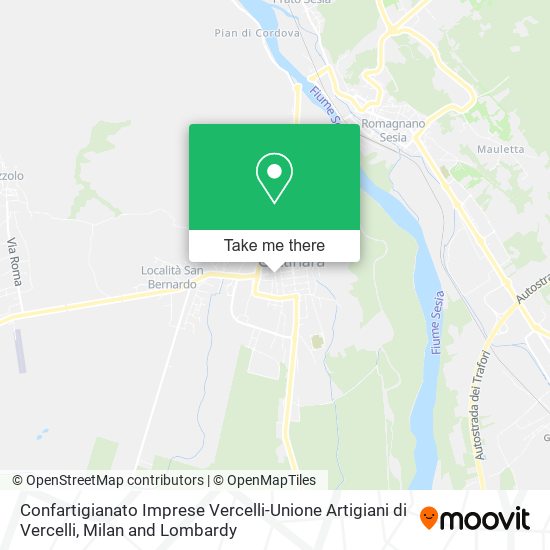 Confartigianato Imprese Vercelli-Unione Artigiani di Vercelli map
