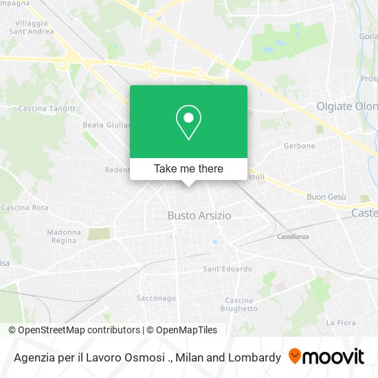 Agenzia per il Lavoro Osmosi . map