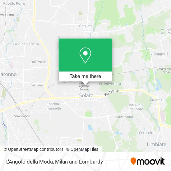 L'Angolo della Moda map