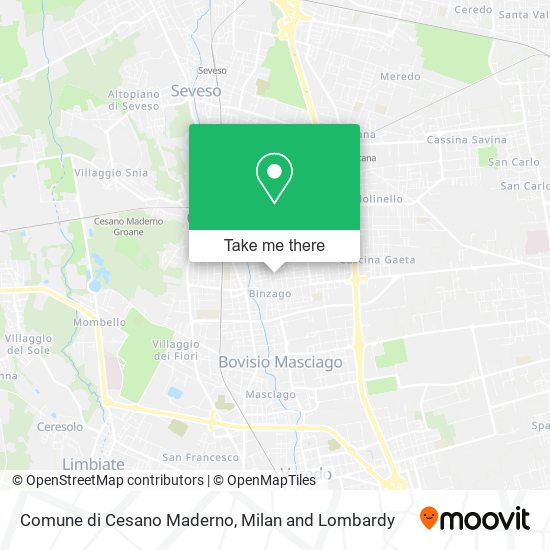 Comune di Cesano Maderno map