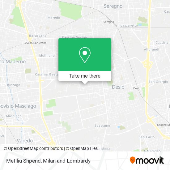 Metlliu Shpend map