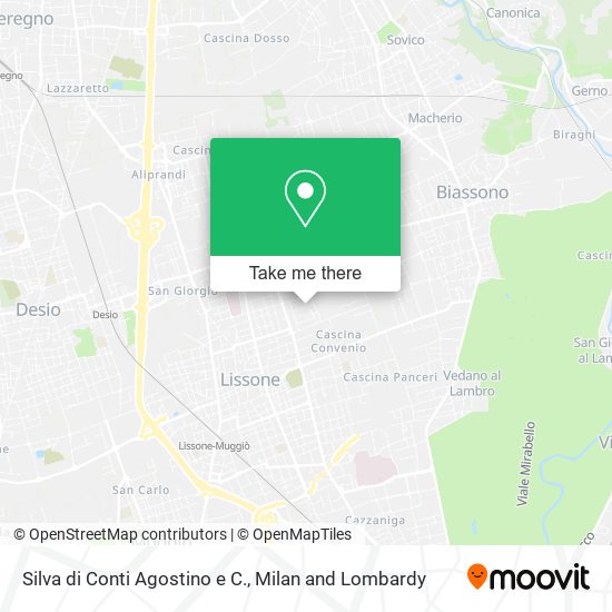 Silva di Conti Agostino e C. map