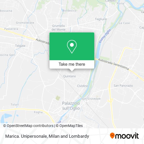 Marica. Unipersonale map