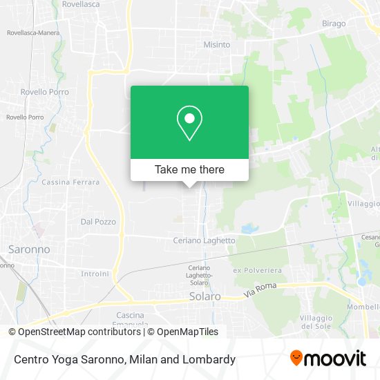 Centro Yoga Saronno map