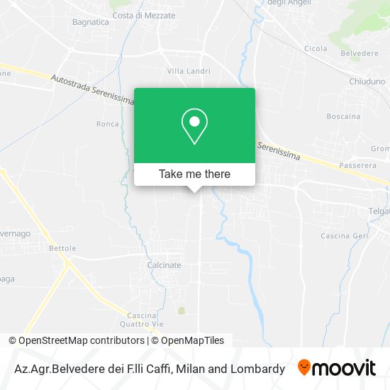 Az.Agr.Belvedere dei F.lli Caffi map