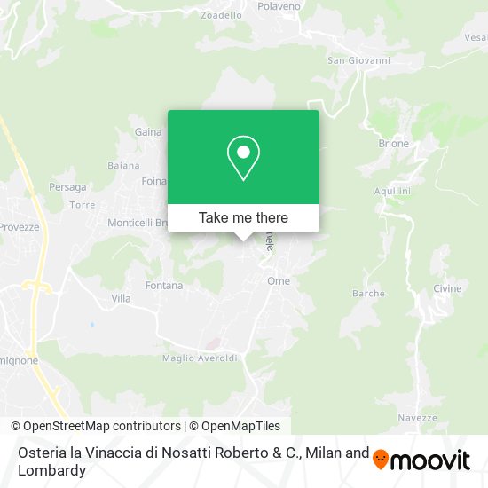 Osteria la Vinaccia di Nosatti Roberto & C. map