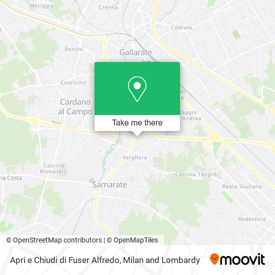 Apri e Chiudi di Fuser Alfredo map