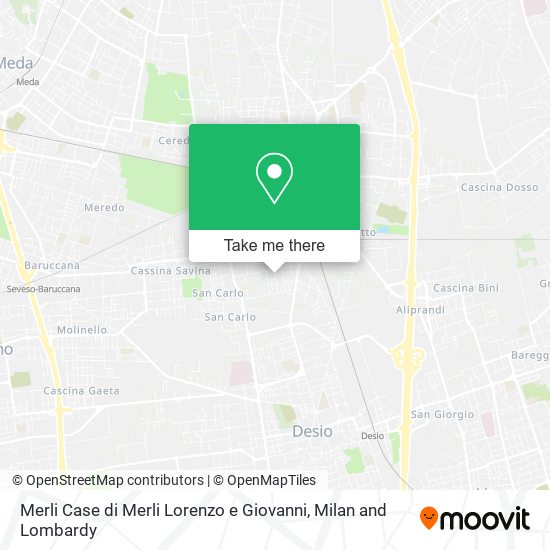 Merli Case di Merli Lorenzo e Giovanni map