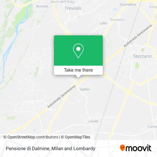 Pensione di Dalmine map