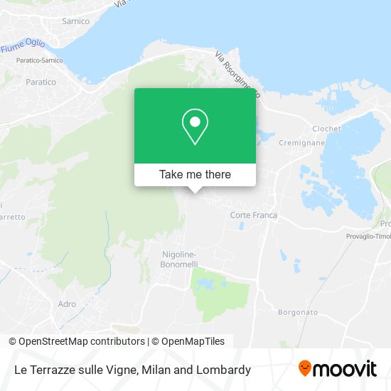 Le Terrazze sulle Vigne map