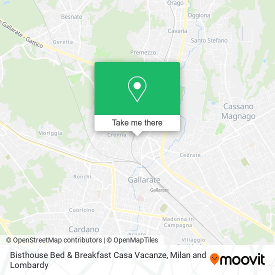 Bisthouse Bed & Breakfast Casa Vacanze map