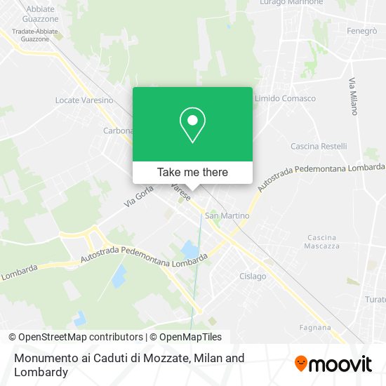 Monumento ai Caduti di Mozzate map