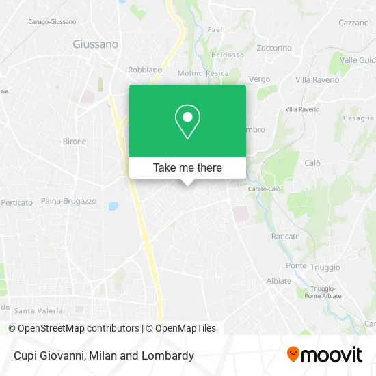 Cupi Giovanni map