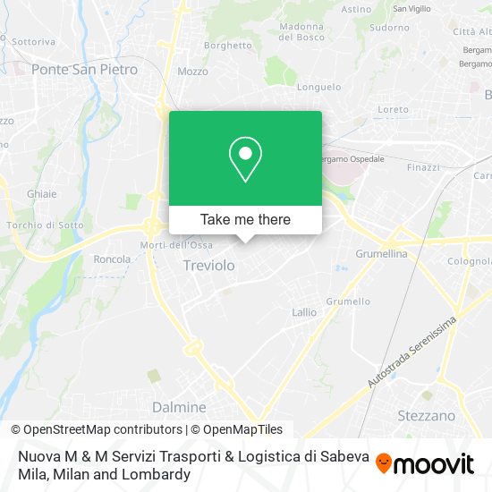 Nuova M & M Servizi Trasporti & Logistica di Sabeva Mila map