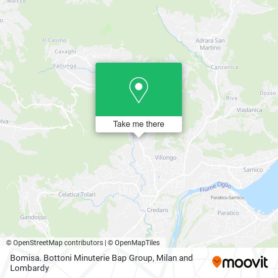 Bomisa. Bottoni Minuterie Bap Group map