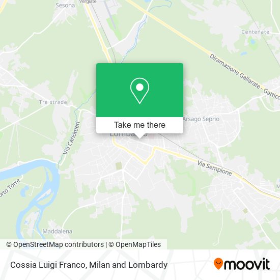 Cossia Luigi Franco map